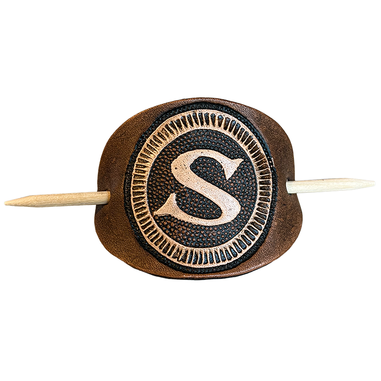 Santiano Haarspange 'S-Logo' aus Leder