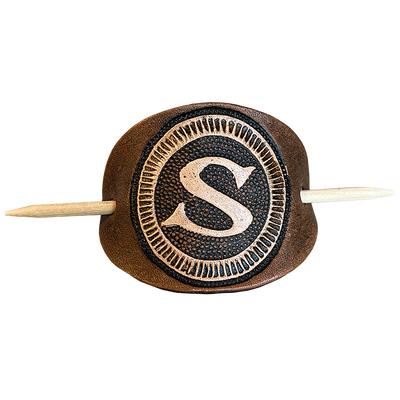 Santiano Haarspange 'S-Logo' aus Leder