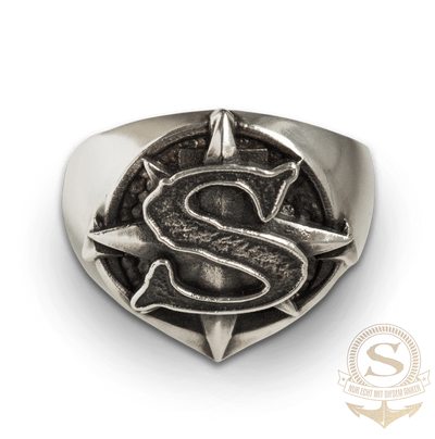 Santiano Ring 'Windrose', Sterlin Silver